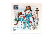 НГ Салфетки 33х33, 20 шт,3 сл. Art Bouquet (12 уп) НГ ДРУЖНАЯ СЕМЬЯ