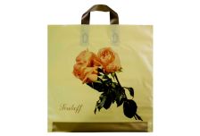 Пакет петля  Серикоф 40х40 Букет бежевый/20уп х 25шт/ ПВД 95мкм (500шт) петл