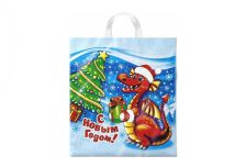 Пакет НГ Интерпак 38х42 Зубастик /20уп х 25шт/ (500шт) ПНД