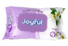 Салфетки влажные Joyful ww camomile (120шт) Детские (12уп) клапан