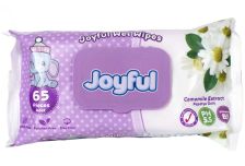 Салфетки влажные Joyful ww camomile (65шт) Детские (12уп) клапан