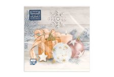 НГ Салфетки 33х33, 20 шт,3 сл. Art Bouquet (12 уп) НГ ПРАЗДНИЧНЫЙ НАТЮРМОРТ ЗОЛОТО