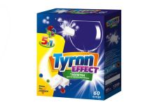 БХ TYRON таблетки для посуд.машин EFFECT 5в1, нерастровимая оболочка, 60шт (6уп/кор)