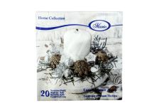 НГ Салфетки 33х33 3-х сл. (МАРИО) 20 л/20шт 