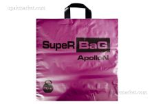 Пакет петля  Робот 45х50 Супербэг  Бордовый/10уп х 25шт/ ПНД 90мкм (250шт) петля