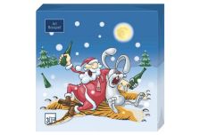 НГ Салфетки 33х33, 20 шт,3 сл. БОГЕТ (12 уп) НГ ВЕЧЕРИНКА И НОВЫЙ ГОД