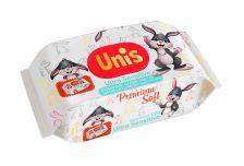 Салфетки влажные Unis (120шт) Для детей (12уп) клапан