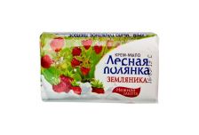 Мыло-крем туалетное фасов. 90гр ЛЕСНАЯ ПОЛЯНКА Земляника в инд. упак (104шт/кор) НЭФИС