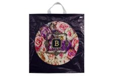 Пакет петля  Тико 40х44 Розы винтаж/10уп х 50шт/ ПВД 40мкм (500шт) петля