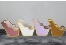 Набор подарочных коробок 1шт САНИ С ЗОЛОТОЙ КАЙМОЙ НОВЫЙ ГОД