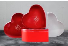 Набор подарочных коробок В683 1/3 ШТ СЕРДЦЕ С ПРОЗРАЧНОЙ КРЫШКОЙ