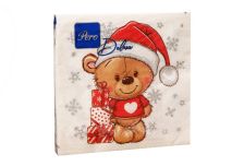 НГ Салфетки 33х33 3-х сл. (PERO Deluхе) 20 л/12шт 