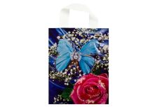 Пакет петля  ДПА 25х30 Бабочка в алмазах /20уп х 50шт/ ПВД (1000шт)