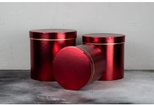 Набор подарочных коробок 1/3 ЦИЛИНДР МЕТАЛЛ