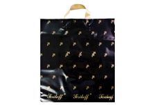 Пакет петля  Серикоф 40х45 Подарочный черный/16уп х 25шт/ ПВД 90мкм (400шт) петл