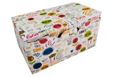 ОСК/OSQ контейнер под нагетсы Eco Fast food L ЦВЕТНОЙ 150х91х70 крафт (400шт)