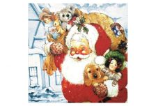 НГ Салфетки 33х33, 15 шт,2 сл. PLUSHE (30 уп) НГ ПОДАРКИ