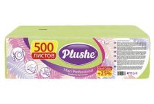 Салфетки 24х24 1-слойн. (PLUSHE) 500л/4уп Пастель Салатовые