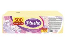 Салфетки 24х24 1-слойн. (PLUSHE) 500л/4уп Пастель Желтые