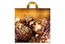 Пакет петля  НГ Тико 42х44 Бронзовые шарики /6уп х 50шт/ ПВД 70мкм (300шт)