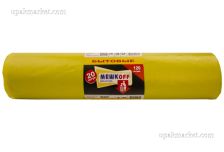 Пакет мусорный  120лит 20шт (Мешкоff) ПВД 37мкм 110см х 70см (10уп) Быт. желтые