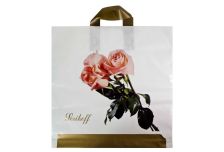 Пакет петля  Серикоф 40х40 Букет белый/20уп х 25шт/ ПВД 95мкм (500шт) петл