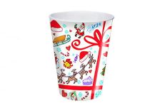 Бум стакан Папирус НОВЫЙ ГОД 0,250л диам 80мм НОВОГОДНЯЯ ФАНТАЗИЯ /20х50шт/(1000шт)
