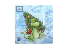 НГ Салфетки 33х33, 20 шт,3 сл. Art Bouquet (12 уп) НГ ВЕСЕЛЫЙ ДРАКОША