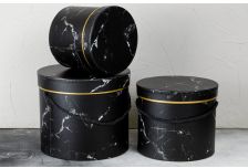 Набор подарочных коробок 1/3 ЦИЛИНДР СРЕД. МРАМОР