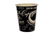 Бум стакан ГринПак 0,250л диам 80мм ГН БАМБУК MOCA черный /20уп * 50шт/ (1000шт)