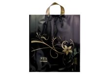 Пакет петля  Серикоф 40х60 СТС Лотос чёрный/10уп х 25шт/ ПВД 160мкм (250шт) петл