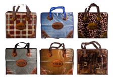 Сумка с замком  SHER микс №1  40х35  (100шт) 2диз