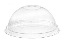 Крышка прозрачная купол Pet VEGGO с отверстием д. 95  (16упх100шт)  (1600шт)
