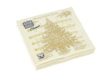 НГ Салфетки 33х33, 20 шт,3 сл. Art Bouquet (12 уп) НГ МУЗЫКАЛЬНАЯ ЕЛЬ