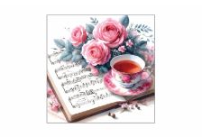 Салфетки 33х33 3-слойн. (GrandPero Deluxe) 20 л/12уп Ноктюрн