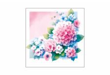 Салфетки 33х33 3-слойн. (GrandPero Deluxe) 20 л/12уп Гортензия