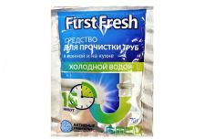 БХ Средство для прочистки труб Холодной водой 70г First Fresh, АЭРО-ПРО (30 шт/кор)