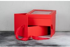 Коробка  P26A 1шт (12шт) с окном и 2 дном