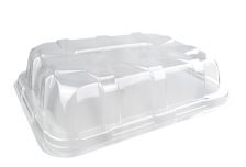 Емкость PL крышка к блюду ПЭТ   /360*250*63/   ПЛР   (80шт)