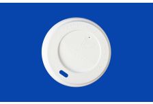 Крышка для стак. Л-ПАК д.80мм (0,250л) белая (20уп х100шт) (2000шт)