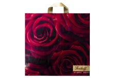 Пакет петля  Серикоф 45х43 Розы /16уп х 25шт/ ПВД 100мкм (400шт) петл