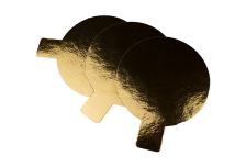 ОСК/OSQ Подложка 0,8мм с держателем д80мм золото (200шт)