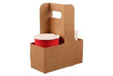 ОСК/OSQ держатель картонный для 2-х стаканов Cupholder (250шт)