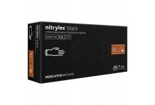 Перчатки нитриловые Mercator Nitrilex черные размер XL  1/10 ДД