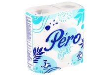 Туалетная бумага PERO Light(Перо) 3-х сл. 14м (4рул) (12уп)