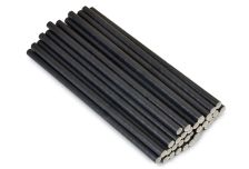 Трубочки Бумажные с черной полосой 6х197 мм (25шт/уп) (40 уп)