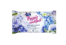Салфетки влажные АУРА (15шт) Тропик освежающие (110уп)