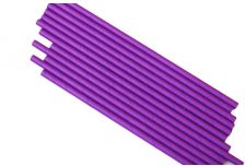 Трубочки Бумажные фиолетовые 6х197 мм (25шт/уп/100 уп) КонтинентПак