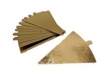 Подложка 0,8мм с держателем треугольник 120х90мм золото (100/1700шт)