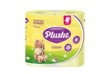 Туалетная бумага PLUSHE плюше Classic 2-х сл. 18м (4рул)  Ромашка пастель (12уп)